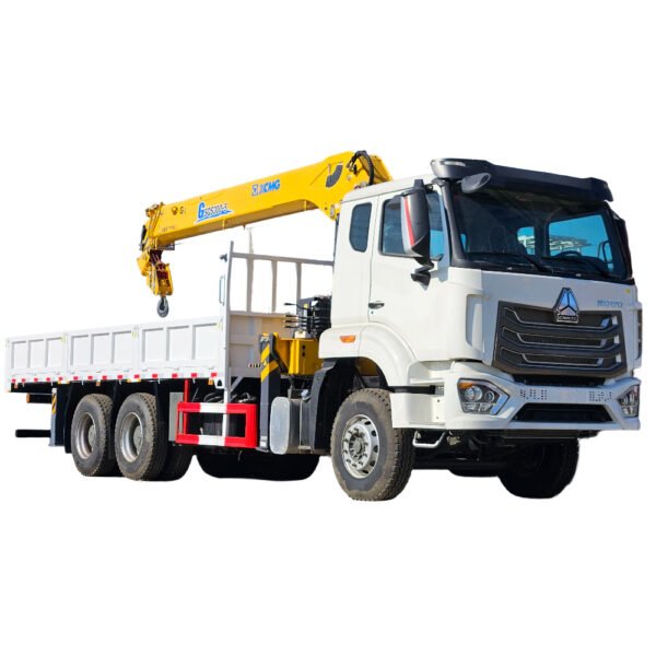 HOWO 336HP Right Hang Driving 6X4 10 Wheeler 10 Tons 360 Degree Rotation Truck Mounted Telescopic Boom Crane Truck