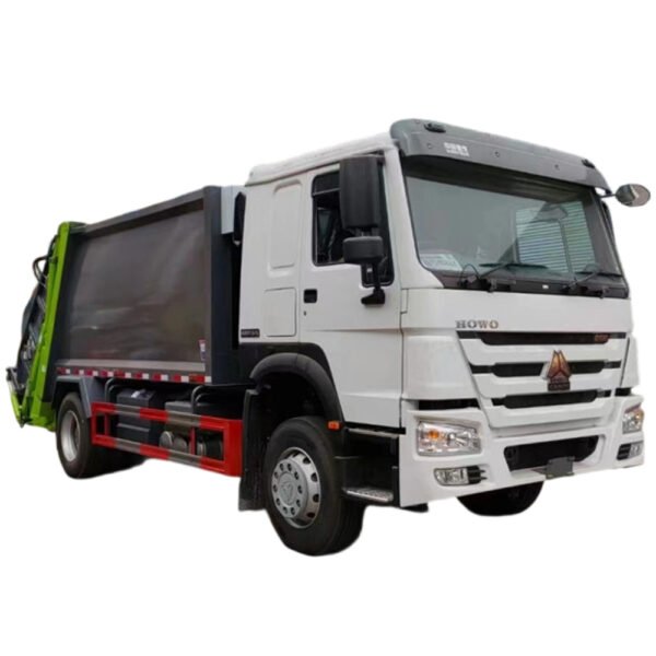 HOWO 12CBM Compressed Rear Mounted Garbage Truck