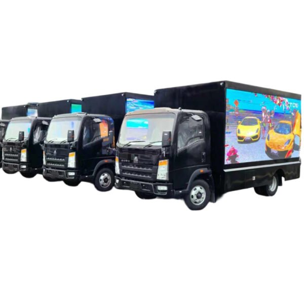 Factroy Sale HOWO Tiger P3 P4 P5 Outdoor Mobile LED Advertising Billboard Truck