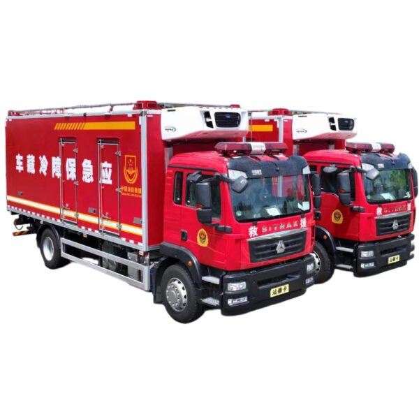 10 wheels HOWO 6m Cargo Box Freezer Refrigerator Van Truck Refrigerator Box Truck