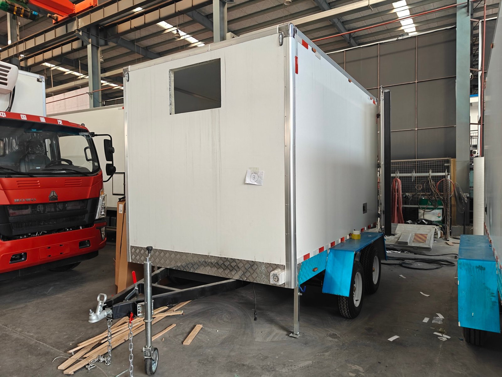 Refrigerated insulated box trailer Customized Freezer Refrigerated Truck Box CKD Fiberglass Van Cargo Body - Image 4