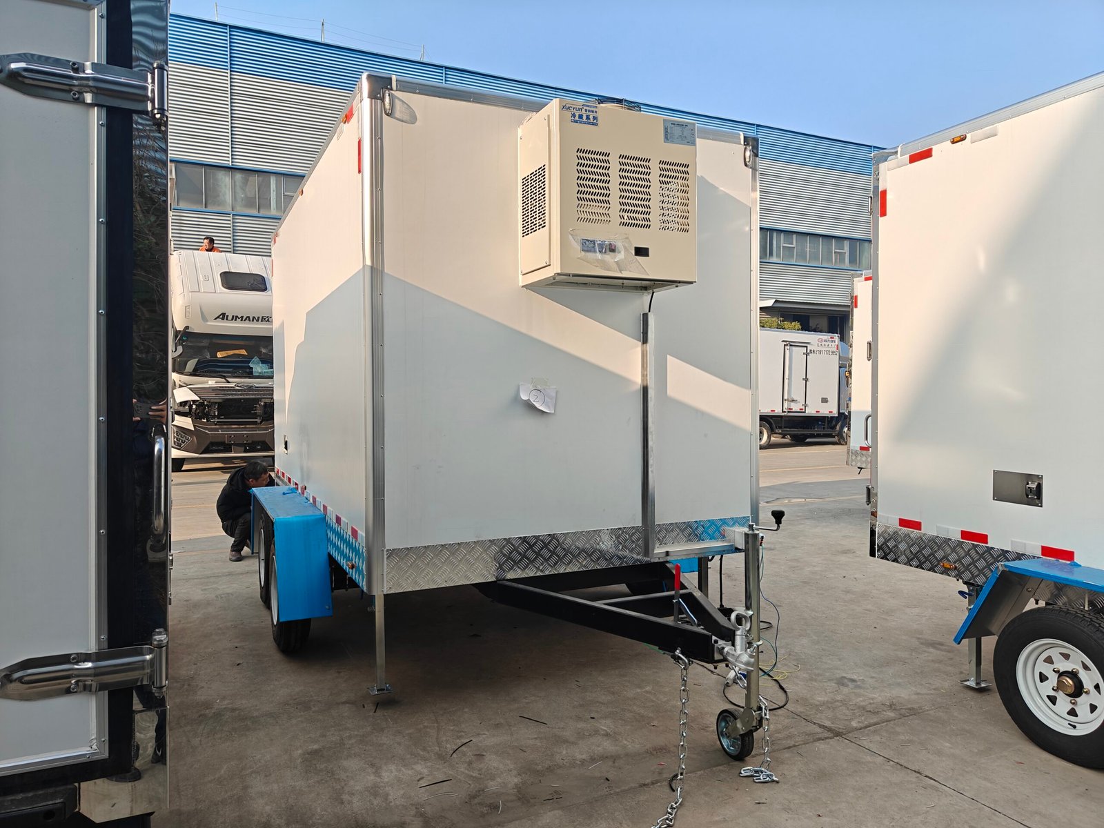 Refrigerated insulated box trailer Customized Freezer Refrigerated Truck Box CKD Fiberglass Van Cargo Body - Image 5