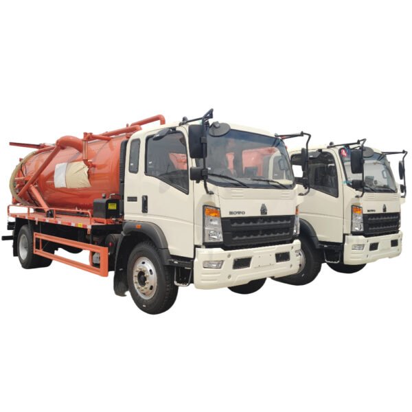 HOWO Euro II 10cbm Vacuum Sewage Cleaning Truck with Italy Jurop Vacuum Pump