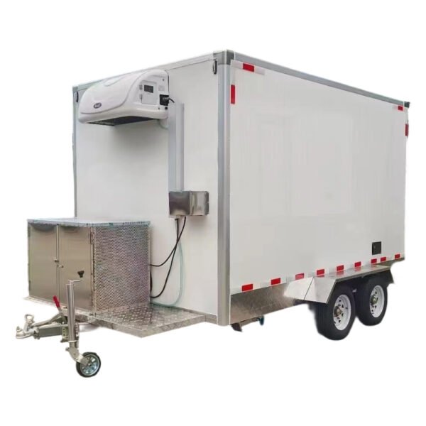 Refrigerated insulated box trailer Customized Freezer Refrigerated Truck Box CKD Fiberglass Van Cargo Body