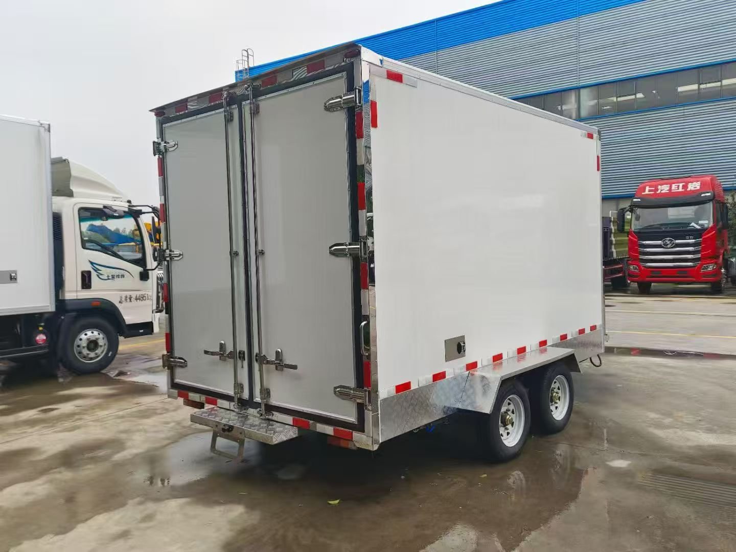 Refrigerated insulated box trailer Customized Freezer Refrigerated Truck Box CKD Fiberglass Van Cargo Body - Image 9