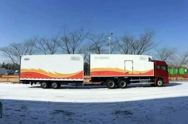 3axles Freezer Refrigerator Box Truck with Freezer Food Refrigerated Semi-Trailer Double-axis trailer Refrigerated truck - Image 11