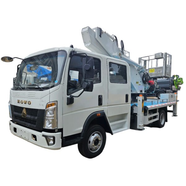 Double cab Customized 22m 18m HOWO Manlift Truck Aerial Work High Altitude Operation Truck