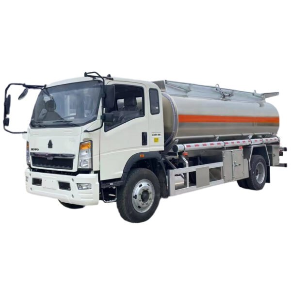 Sinotruk HOWO 5cbm10cbm Mobile Fuel Transport and Refueling Tankers Truck Industrial Grade Advanced European Standard Oil Tanker Trucks