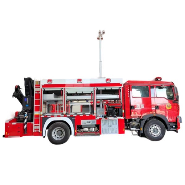 Sinotruk HOWO 4×2 Air Supply Fire Truck 800L High-Pressure Air Storage Firefighter Respirator Replenishment & Lighting Rescue Vehicle